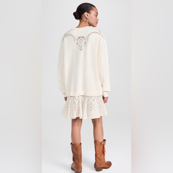 Free People Prairie Sweatshirt, MED NWT - Picture 6 of 12